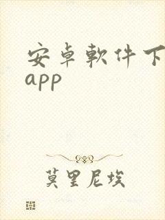 安卓软件下载的app