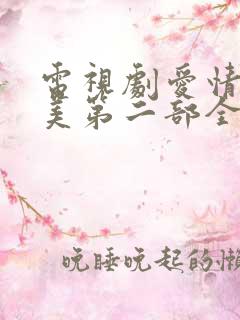 电视剧爱情真善美第二部全集