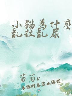 小猫为什么突然乱拉乱尿