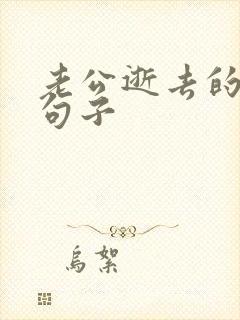 老公逝去的伤感句子