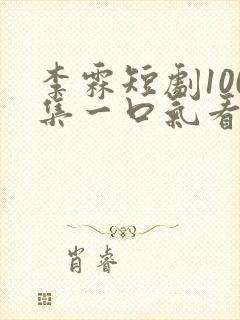 李霖短剧100集一口气看完