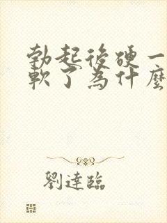 勃起后硬一会就软了为什么