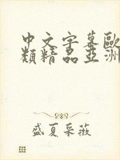 中文字幕欧美另类精品亚洲