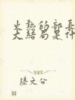 火热的部长妻子大结局是什么