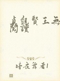 贞观贤王无弹窗阅读