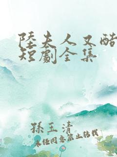 陆夫人又酷又甜短剧全集 陆夫人又酷又甜短剧全集