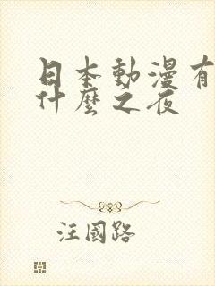 日本动漫有个叫什么之夜 日本动漫有个叫什么之夜