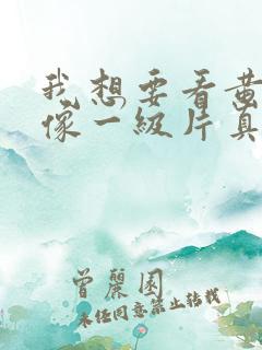 我想要看黄色录像一级片真人