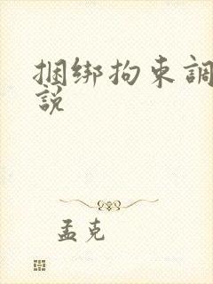 捆绑拘束调教小说