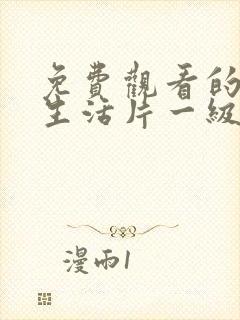 免费观看的夫妻生活片一级