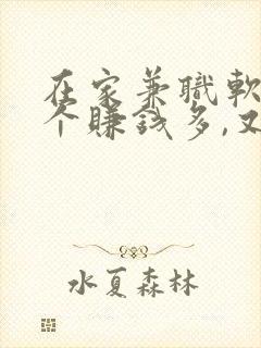 在家兼职软件哪个赚钱多,又安全 在家兼职软件哪个赚钱多,又安全