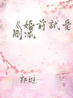 《婚前试爱》无删减