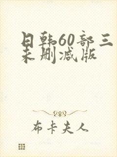 日韩60部三级未删减版