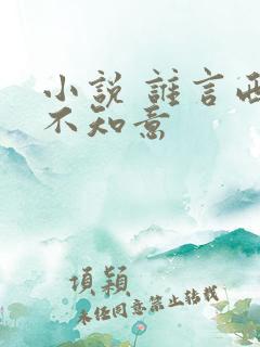 小说 谁言西洲不知意