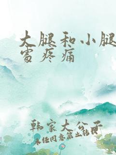 大腿和小腿关节处疼痛