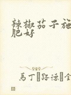 辣椒茄子施什么肥好 辣椒茄子施什么肥好