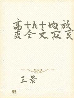 高+h+肉放荡爽全文寂寞少妇
