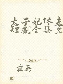 太子妃休夫大业短剧全集免费观看