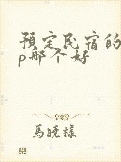 预定民宿的app哪个好
