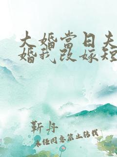 大婚当日夫君逃婚我改嫁短剧在线观看