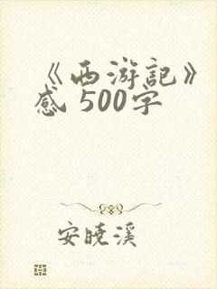 《西游记》读后感 500字