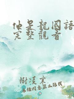 他是龙国语免费完整观看