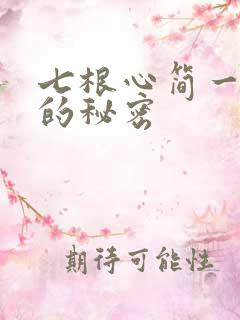 七根心简一万三的秘密