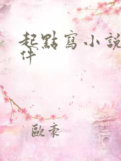 起点写小说的软件