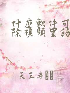什么软件可以去除视频里的马赛克