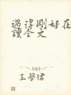过得刚好在线阅读全文