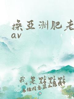 操亚洲肥老熟女av