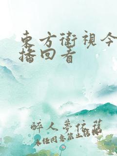 东方卫视今日重播回看 东方卫视今日重播回看