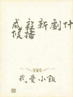 成毅新剧什么时候播