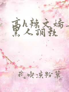 高h辣文娇妻被黑人调教