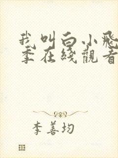 我叫白小飞第二季在线观看