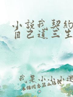 小说我契约了我自己道三生