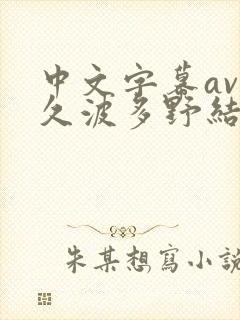 中文字幕av久久波多野结