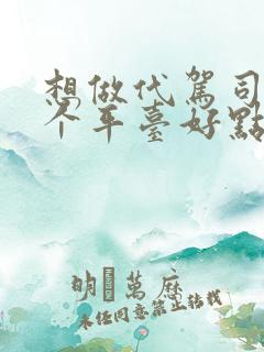想做代驾司机哪个平台好点 想做代驾司机哪个平台好点