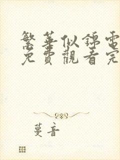 繁华似锦电视剧免费观看完整版40集
