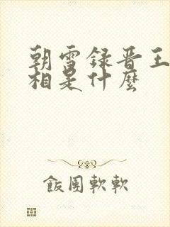 朝雪录晋王案真相是什么