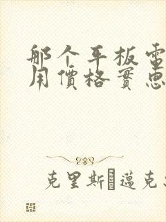 那个平板电脑好用价格实惠