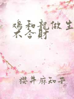 鸡和龙做生意合不合财