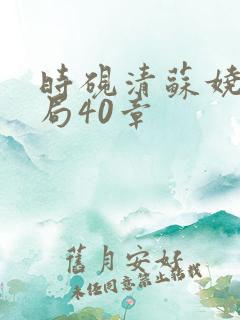 时砚清苏娆大结局40章