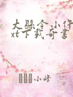 大县令小仵作txt下载奇书网