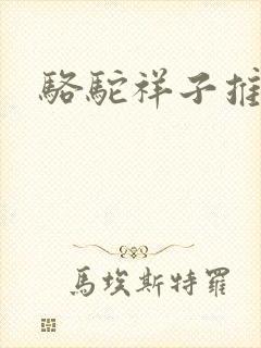 骆驼祥子推介语