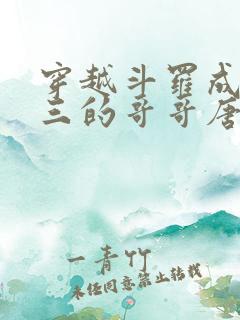 穿越斗罗成为唐三的哥哥唐蓝