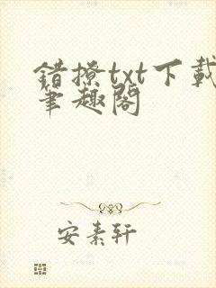 错撩txt下载笔趣阁