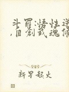 斗罗:悟性逆天,自创武魂修炼小说