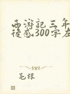 西游记三年级读后感300字左右 西游记三年级读后感300字左右