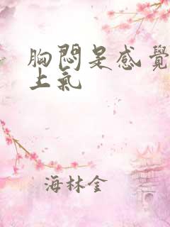 胸闷是感觉喘不上气